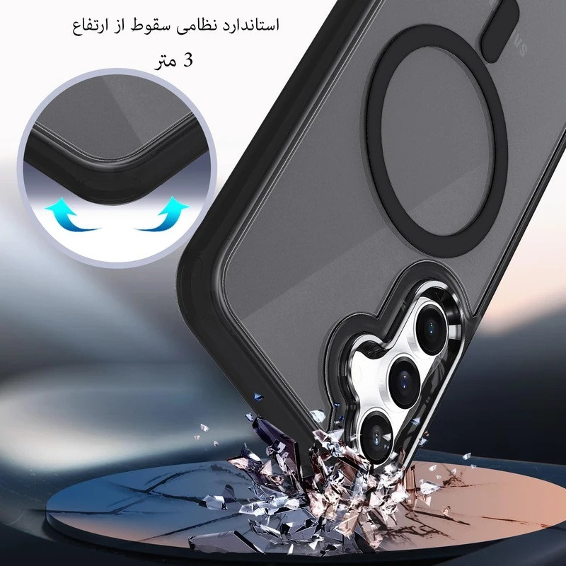 Alternative view of کاور بادی قاب مدل Magsafe-A 55 طرح مگ سیف مات مناسب برای گوشی موبایل سامسونگ Galaxy A55 5G / A55
