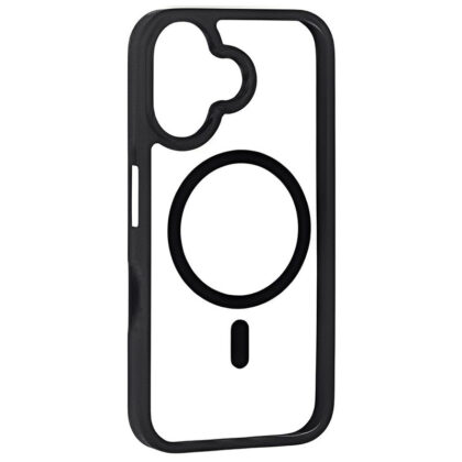کاور مسیر مدل Clear Magnetic Black safe مناسب برای گوشی موبایل سامسونگ Galaxy A07