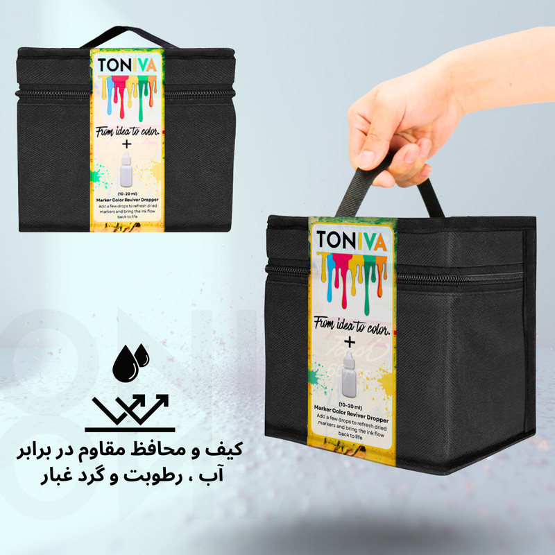ماژیک راندو تونیوا مدل Touch 60 به همراه محلول احیای ماژیک مجموعه ۶۰ عددی - Image 4