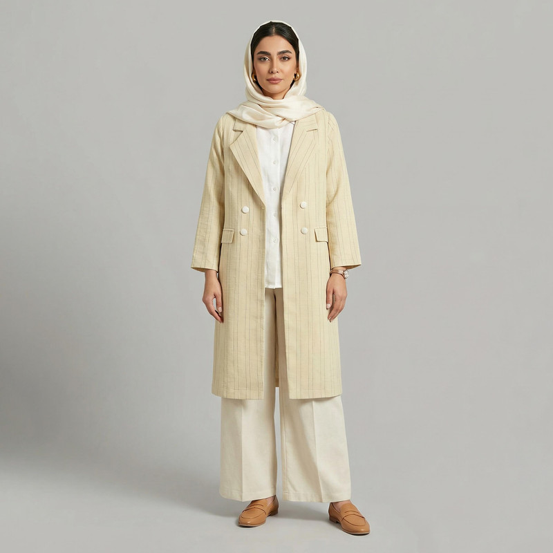 مانتو زنانه السانا مدل تایلان کد 216104 - Image 13