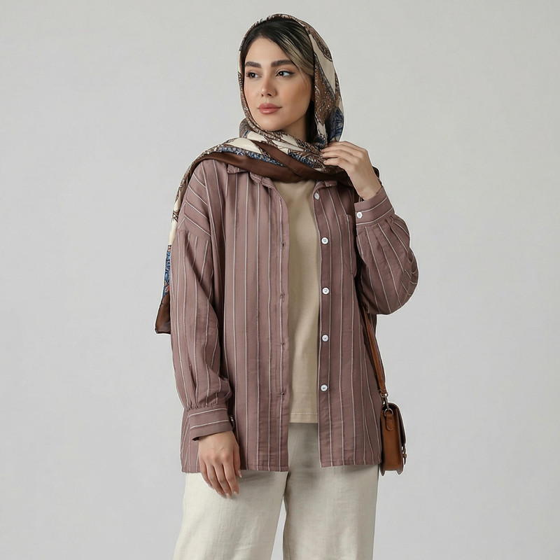 مانتو زنانه السانا مدل میهان کد 218705 - Image 27