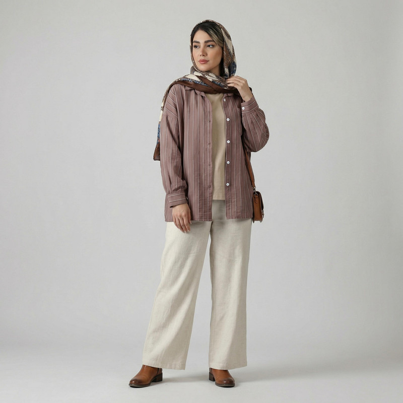 مانتو زنانه السانا مدل میهان کد 218705 - Image 33