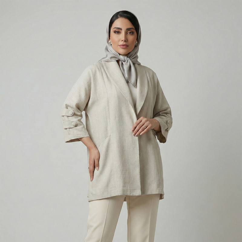 مانتو زیر باسن زنانه السانا مدل اسماء کد 222079