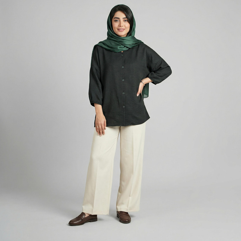 مانتو زیر باسن زنانه السانا مدل کاوان کد 211805 - Image 11
