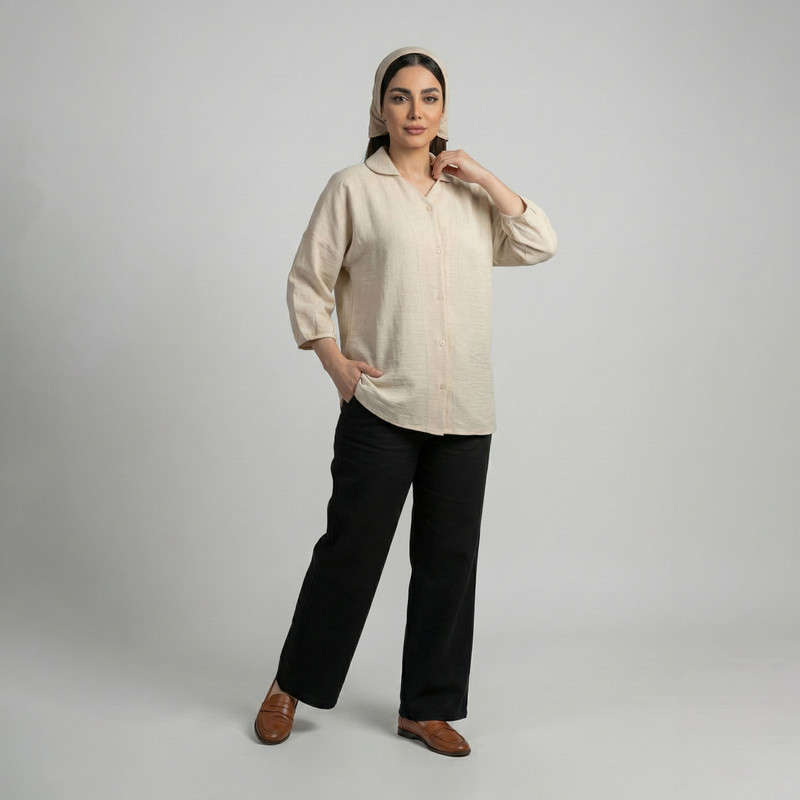 مانتو زیر باسن زنانه السانا مدل کاوان کد 211805 - Image 13