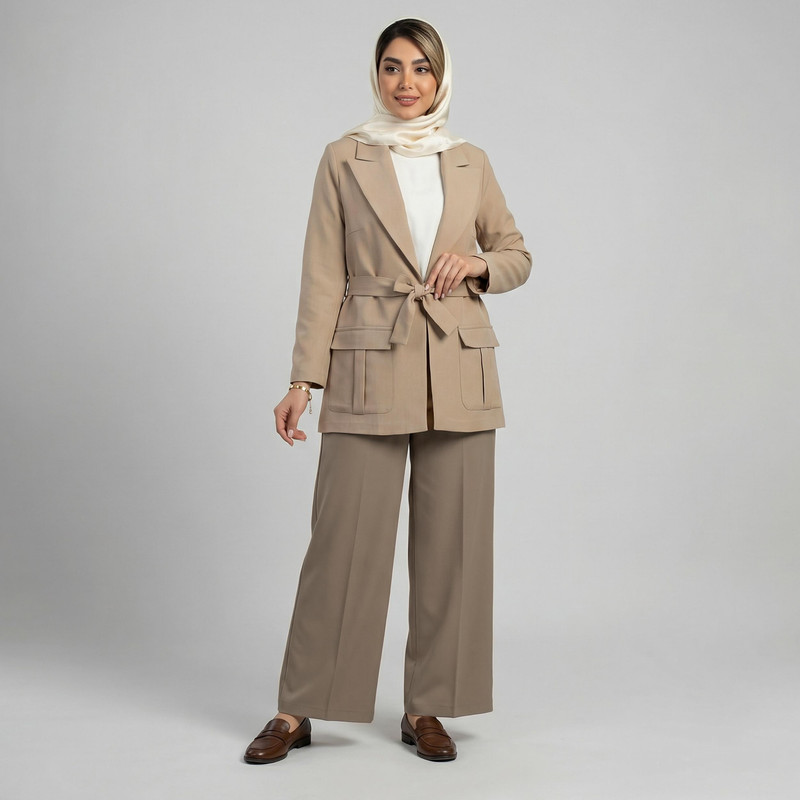 مانتو کتی زنانه السانا مدل فرهام کد 2439 - Image 28