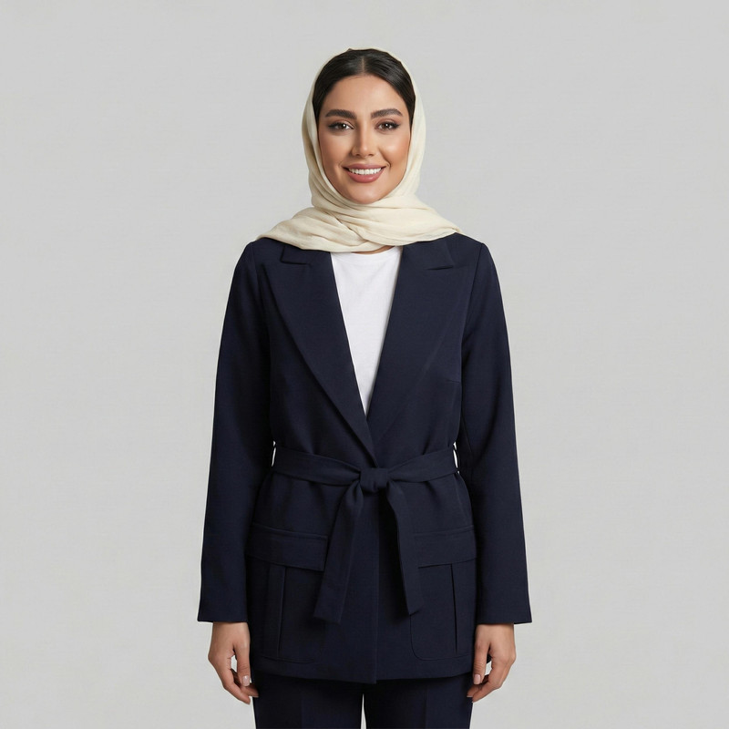 مانتو کتی زنانه السانا مدل فرهام کد 2439 - Image 8